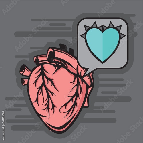 heart with spikes