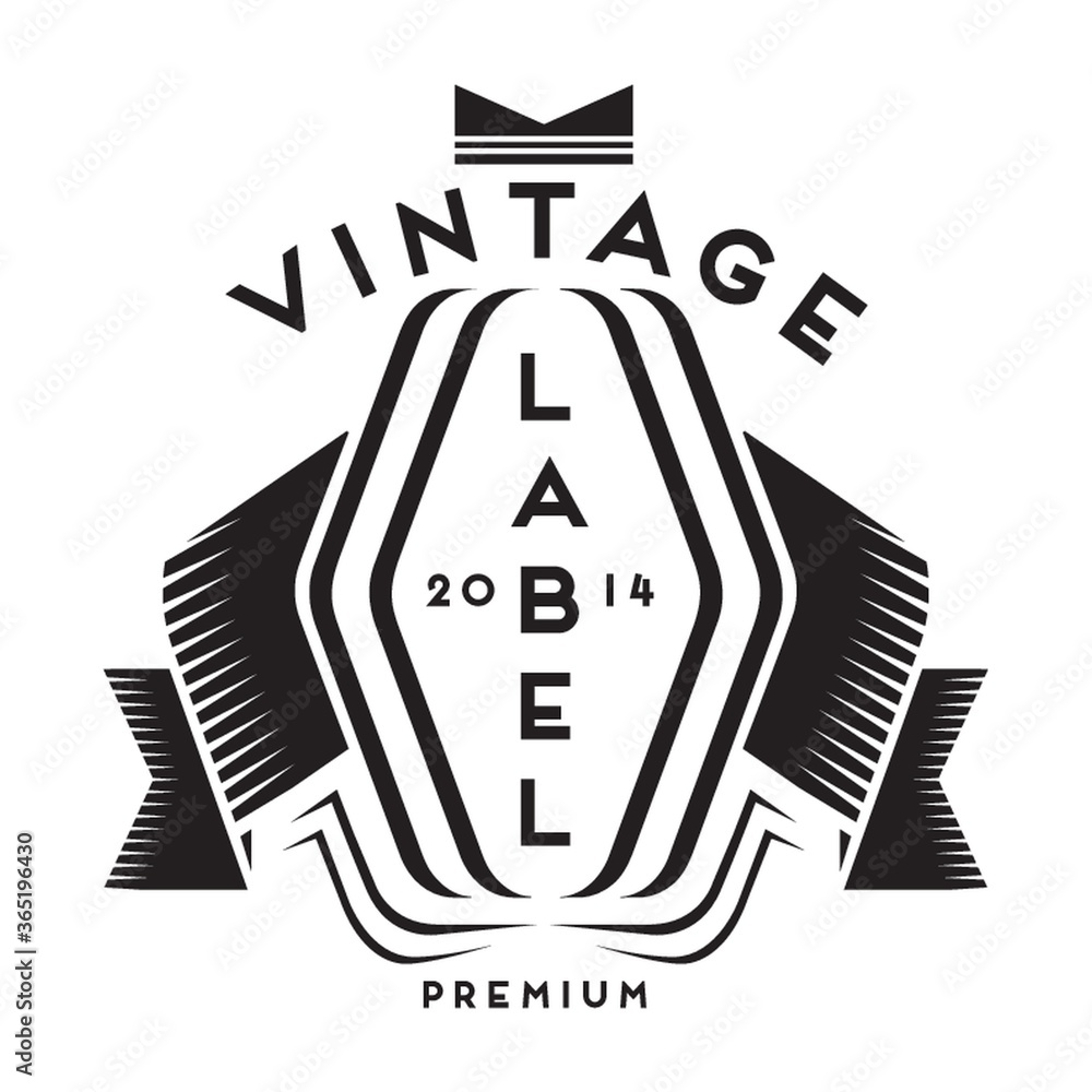 Fototapeta premium vintage premium label