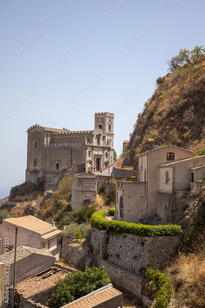 August 2017 - Italy- Savoca - is one of the most beautiful villages in Italy of medieval origin
