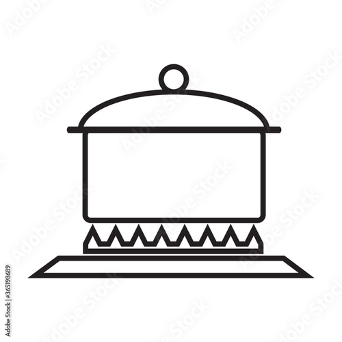 cooking pot on stove