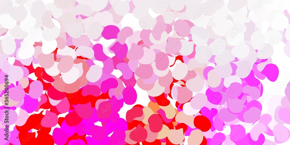 Light pink, yellow vector pattern with abstract shapes. Light pink, yellow vector pattern with abstract shapes.