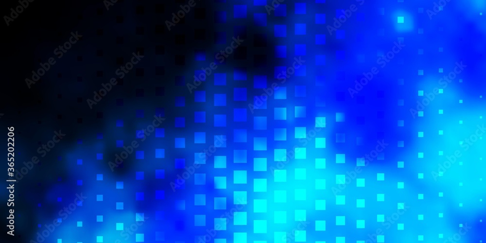 Dark BLUE vector texture in rectangular style. Modern design with rectangles in abstract style. Modern template for your landing page.