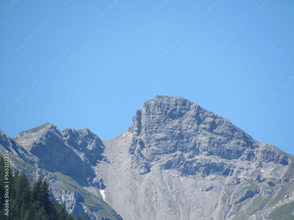Ein Karwendelgipfel vom Achensee aus gesehen
