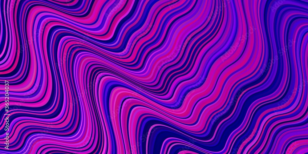 Light Purple, Pink vector background with curved lines. Light Purple, Pink vector background with curved lines.
