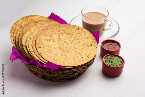 Khakhra is a thin cracker common in the Gujarati cuisines of western India, especially among Jains
