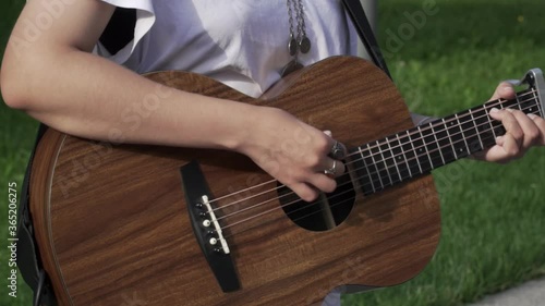 musician playing guitar