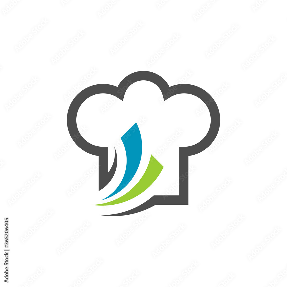 Chef Hat Logo Design Template Vector, Icon Symbol, Creative Design Concepts Chef Hat Logo Design Template Vector, Icon Symbol, Creative Design Concepts