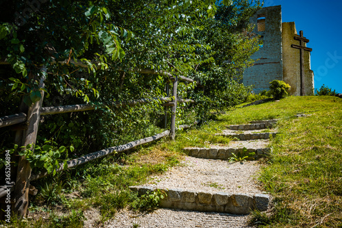 The old entrance to the castle from the 16th to 17th centuries in Kazimierz Dolny.