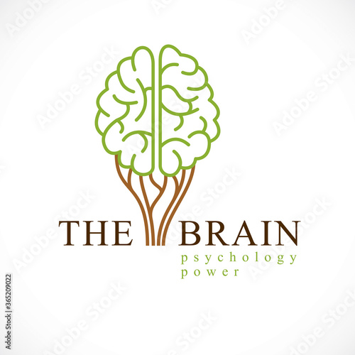 Принти на полотні Mental health and psychology concept, vector icon or logo design