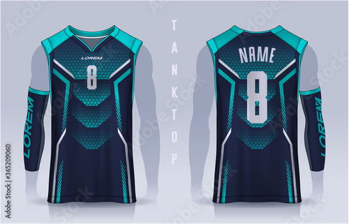Basketball tank top design template, Sport jersey mockup. uniform front and back view.