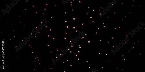 Dark Pink, Yellow vector background with colorful stars. Shining colorful illustration with small and big stars. Theme for cell phones.