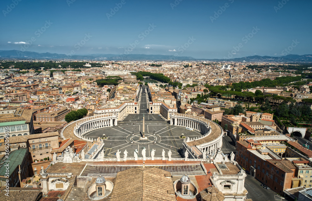 View from St Peters Basilica St Peters Square