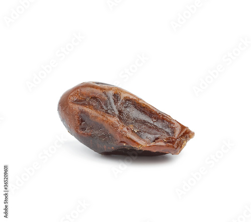 dried candied date isolated on white background, tasty and healthy fruit