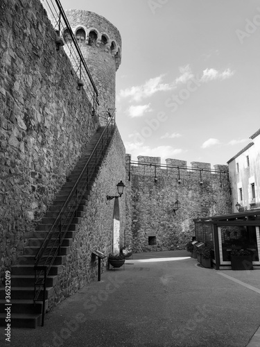 old castle in the evening