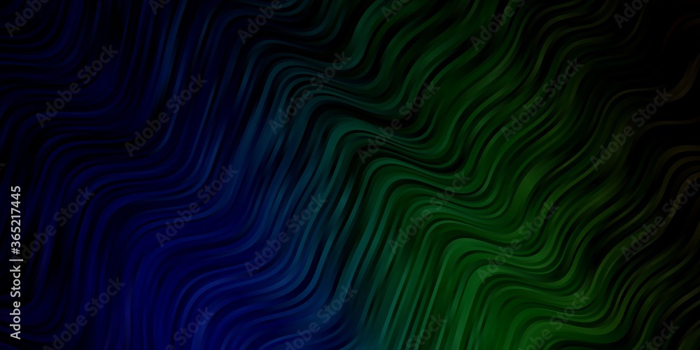 Light Blue, Green vector pattern with wry lines. Colorful abstract illustration with gradient curves. Best design for your ad, poster, banner. Light Blue, Green vector pattern with wry lines. Colorful abstract illustration with gradient curves. Best design for your ad, poster, banner.