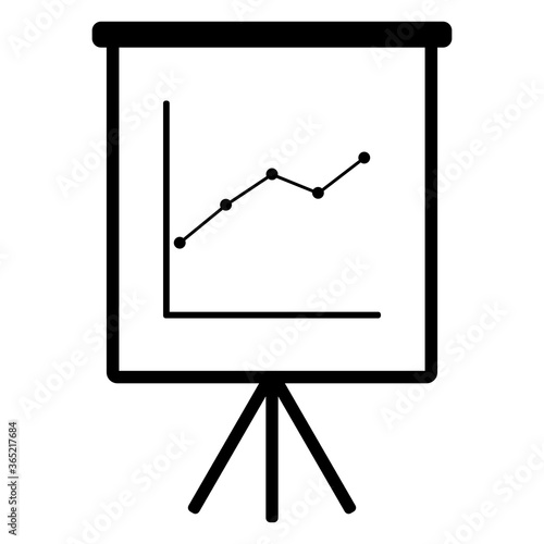 Diagramm und Flipchart