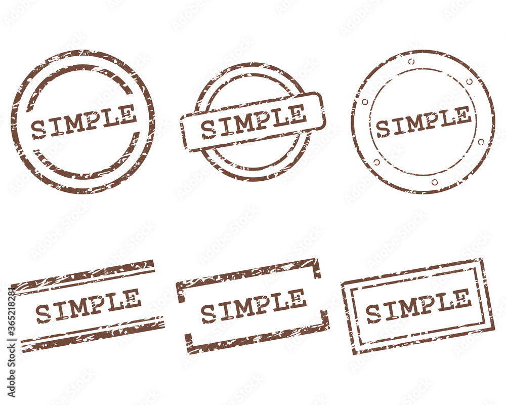Fototapeta premium Simple Stempel