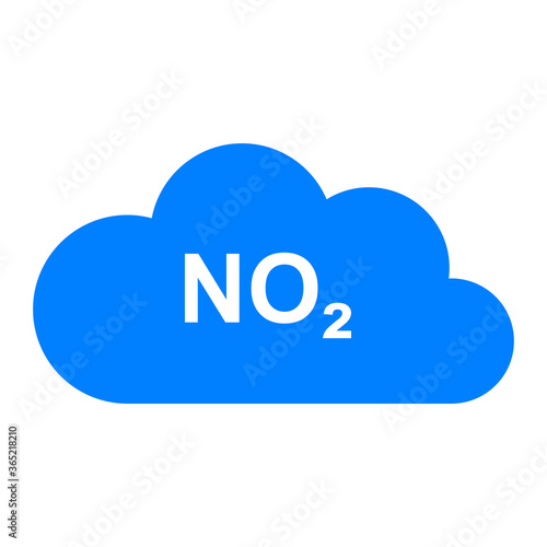 Stickstoffdioxid und Wolke