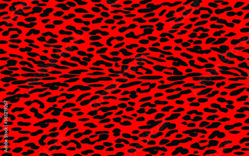 seamless texture of a leopard on a red background