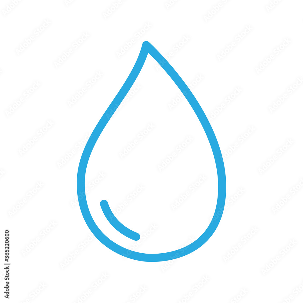 Water drop icon vector isolated on white background. Blue water drop icon for web site, app, logo and design template. Creative art concept, vector illustration Water drop icon vector isolated on white background. Blue water drop icon for web site, app, logo and design template. Creative art concept, vector illustration