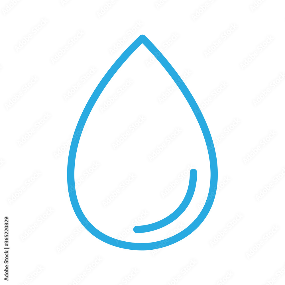 Water drop icon vector isolated on white background. Blue water drop icon for web site, app, logo and design template. Creative art concept, vector illustration Water drop icon vector isolated on white background. Blue water drop icon for web site, app, logo and design template. Creative art concept, vector illustration