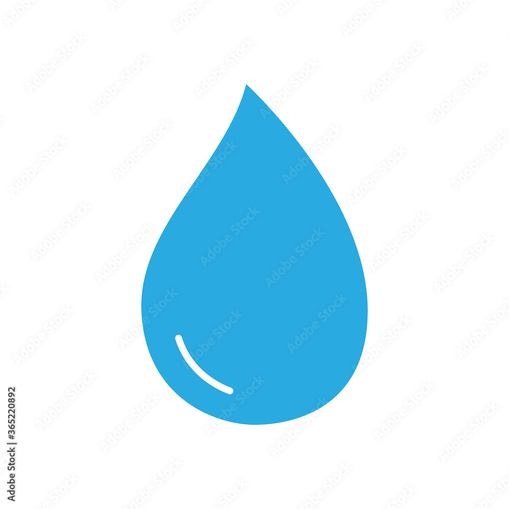 Water drop icon vector isolated on white background. Blue water drop icon for web site, app, logo and design template. Creative art concept, vector illustration Water drop icon vector isolated on white background. Blue water drop icon for web site, app, logo and design template. Creative art concept, vector illustration