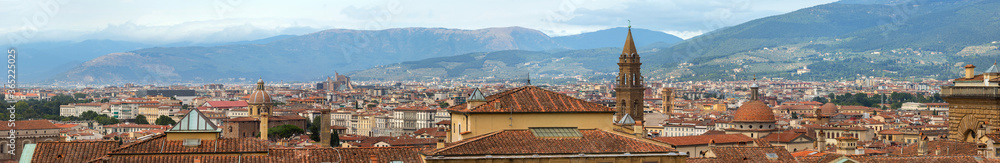 panoramic view of the Firenze of autumn