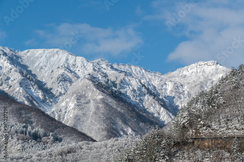 Shirakawa-go in winter season landscape, Japan © maodoltee