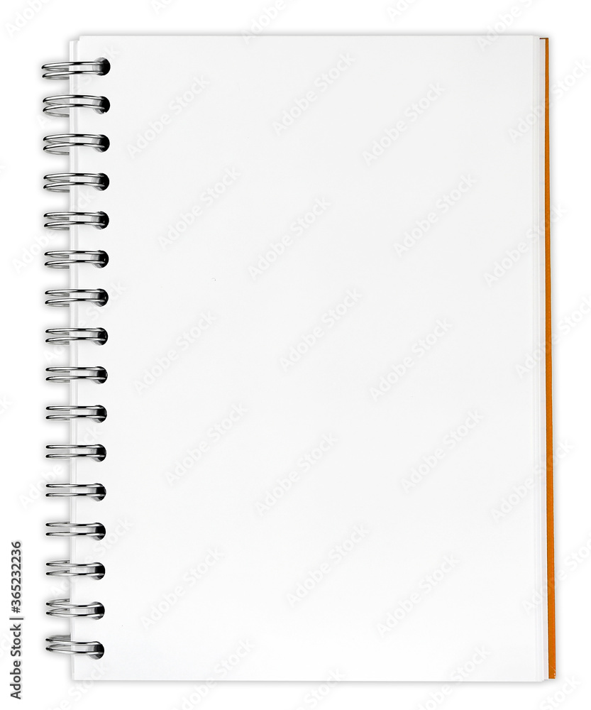 bBank notebook isolated on white bBank notebook isolated on white