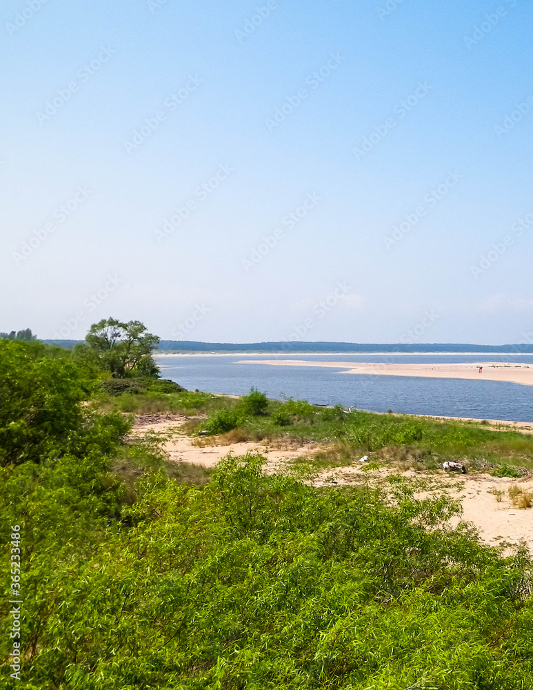 Baltic Sea Coast on Sobieszewska Island. The estuary of the Vistula River. Baltic Sea Coast on Sobieszewska Island. The estuary of the Vistula River.
