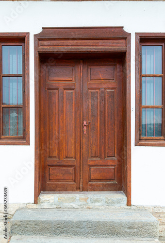 vintage wooden door