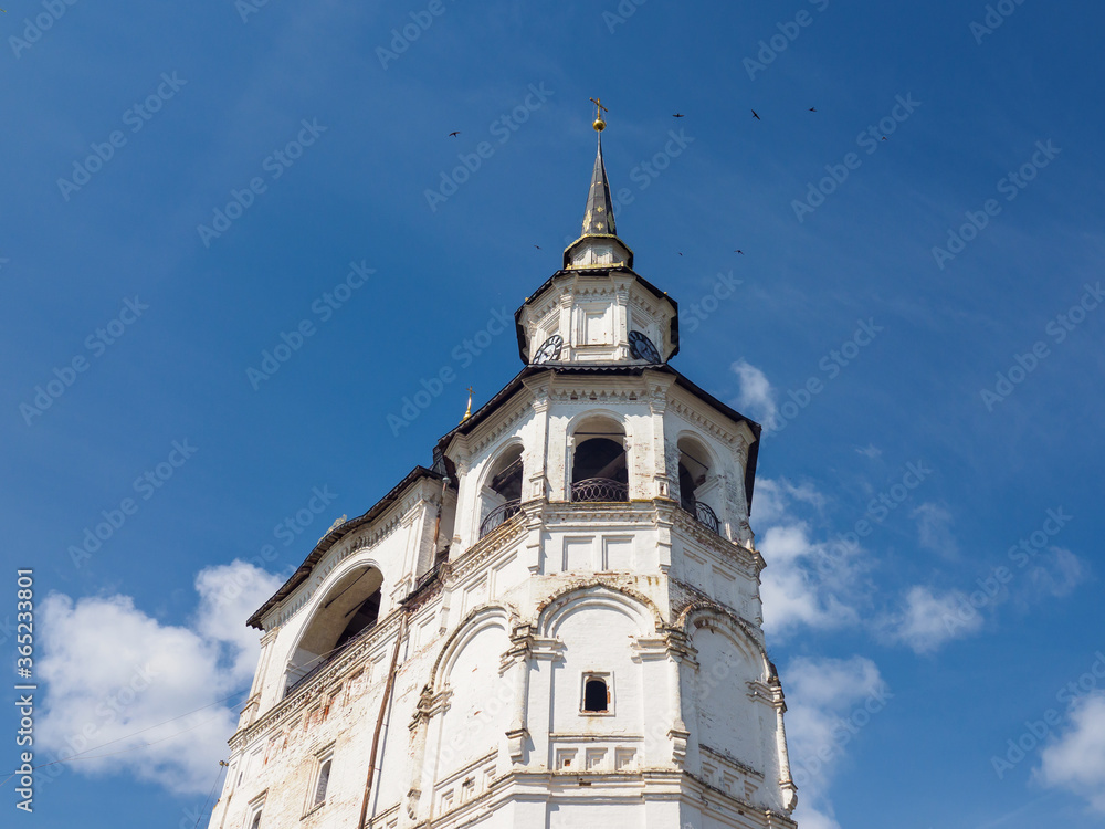 The bell tower of the main temple of Veliky Ustyug.