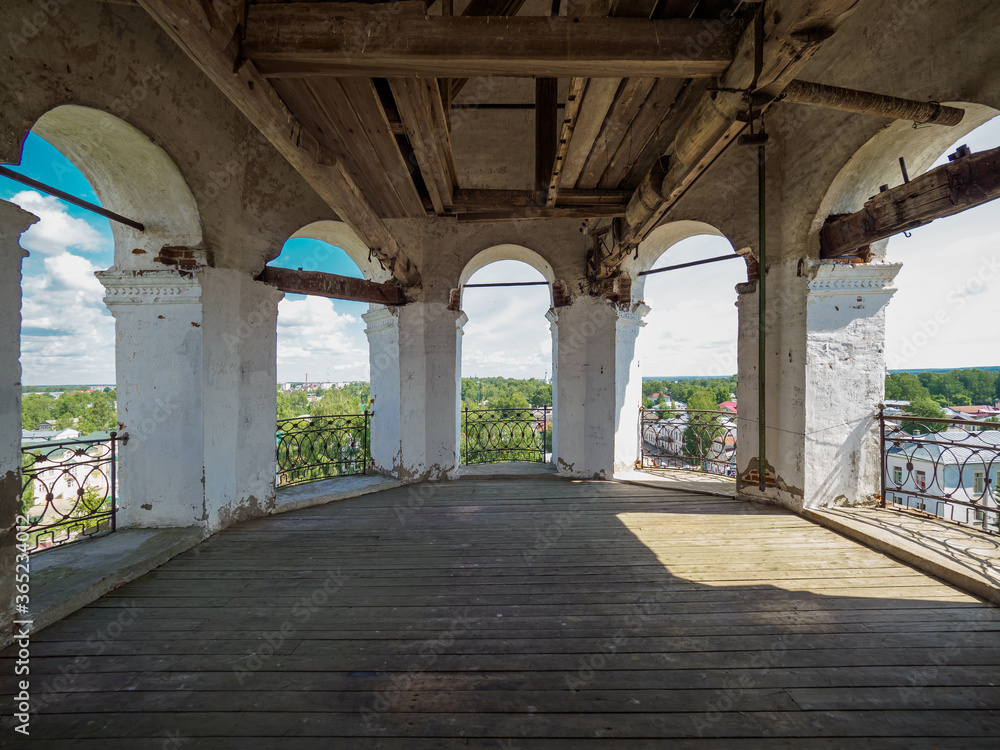 Observation deck on the bell tower of the temple.