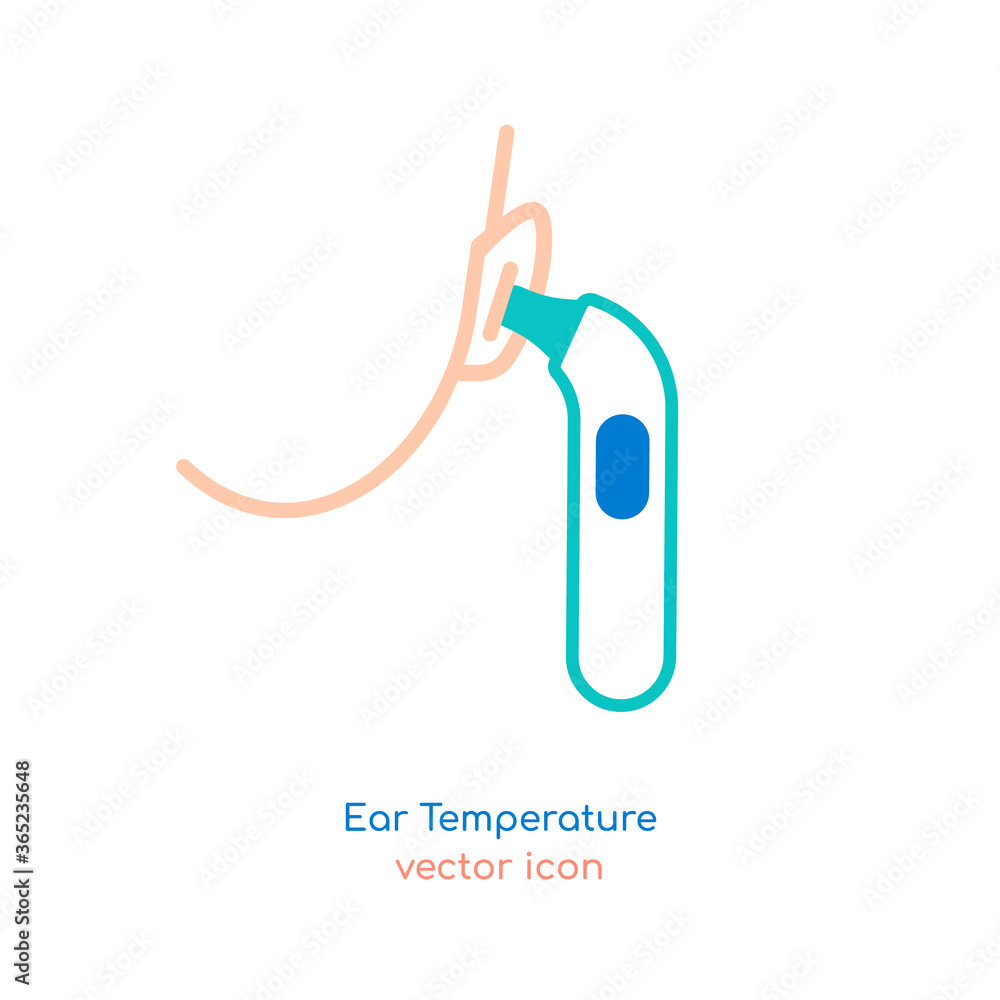 Measuring child ear temperatur Measuring child ear temperatur
