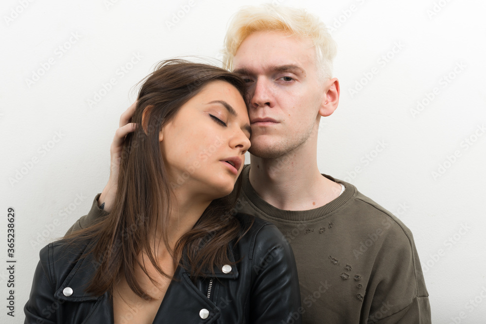 Portrait of young couple together and in love Portrait of young couple together and in love
