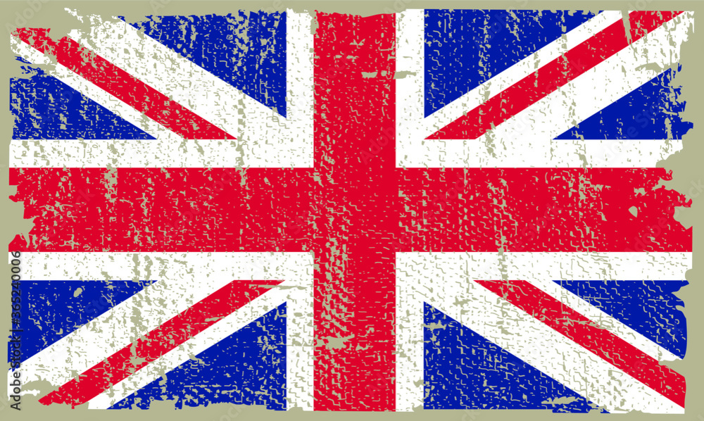 Fototapeta premium Grunge flag of United Kingdom