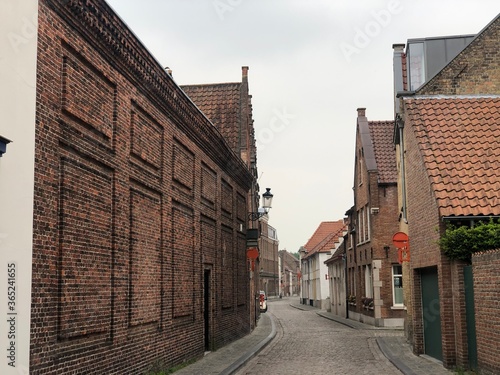 Belgium  beautiful european architecture. Old medieval Brugge