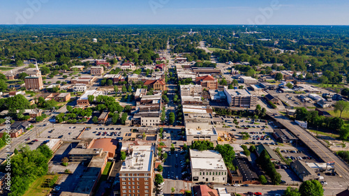 aerial view of the city