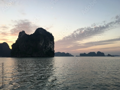 Vietnam  Asia. Ha long  Halong bay  Boat islands trip