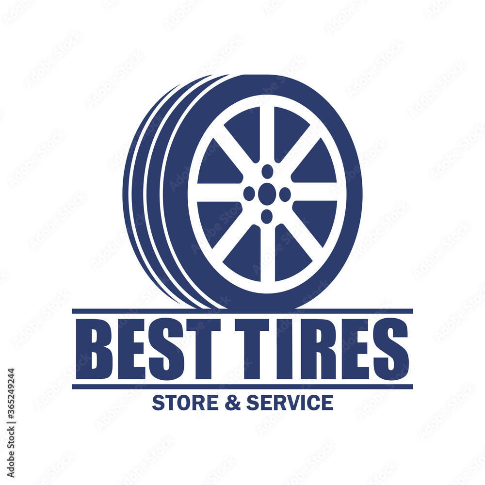 tire logo emblems and insignia with text space for your slogan tag line. vector illustration tire logo emblems and insignia with text space for your slogan tag line. vector illustration