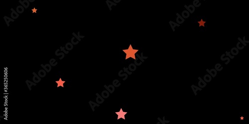 Dark Red, Yellow vector pattern with abstract stars. Blur decorative design in simple style with stars. Pattern for wrapping gifts.