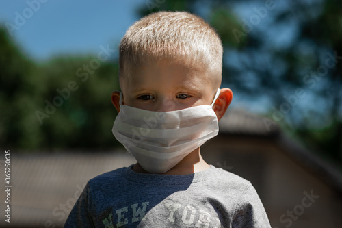 boy wearing mask Corona virus covid 19