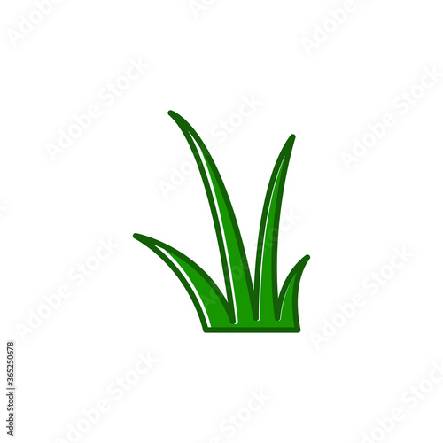 Fototapeta Naklejka Na Ścianę i Meble -  Green grass icon