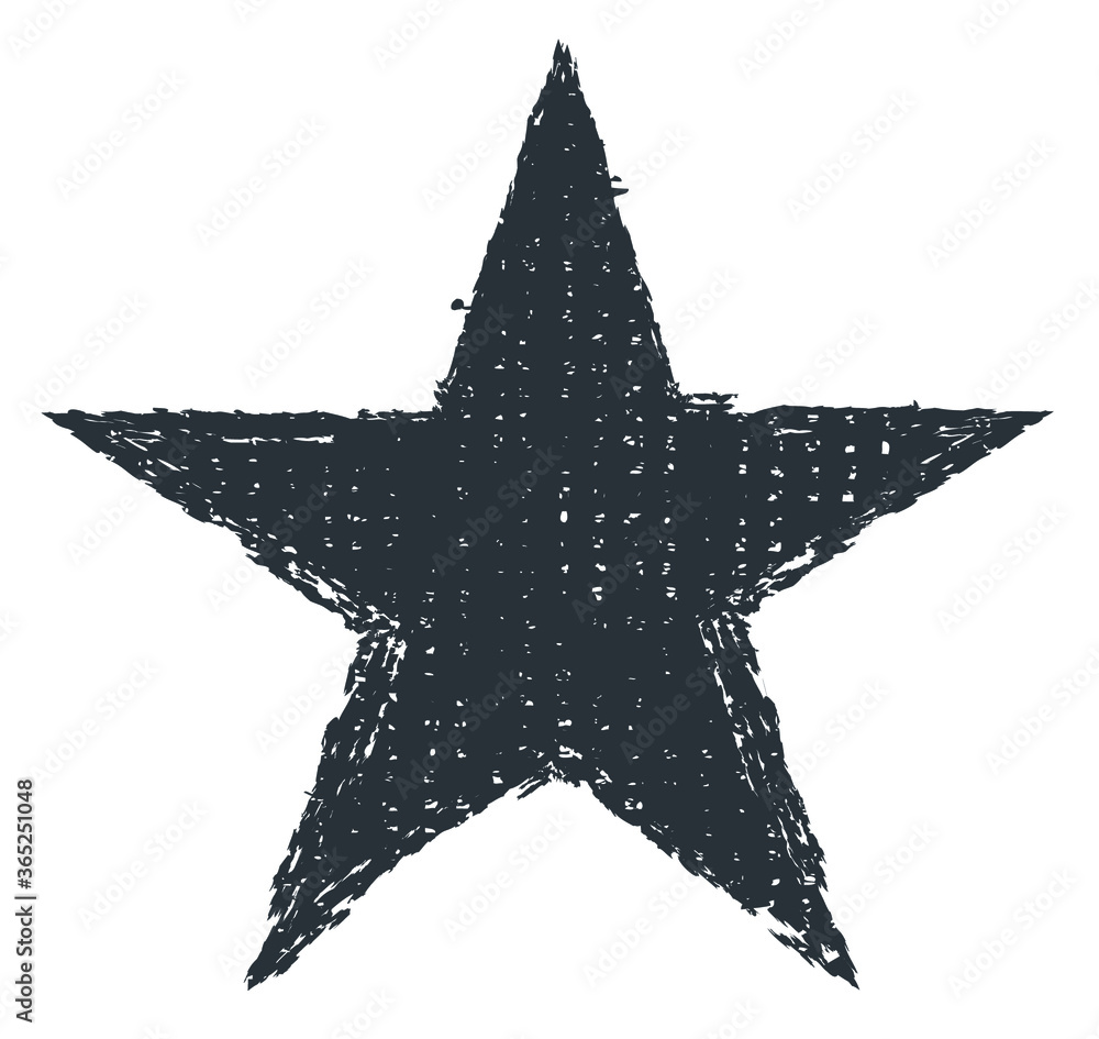 Vector grunge dirty star icon. Vector grunge dirty star icon.
