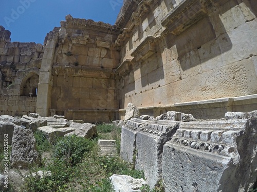 Lebanon, ancient acropolis city Baalbek. Great Bacchus temple photo