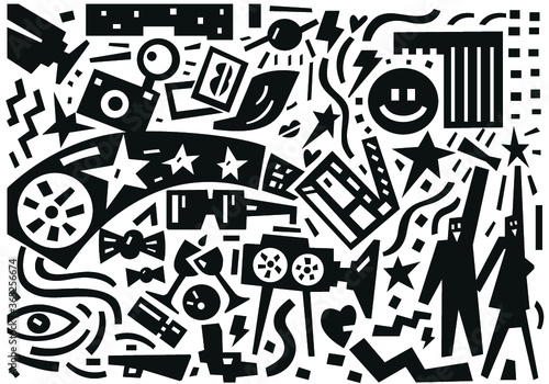 cinema stars - illustration
