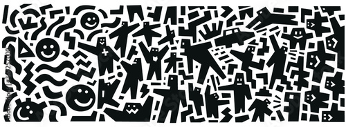 people abstract illustration