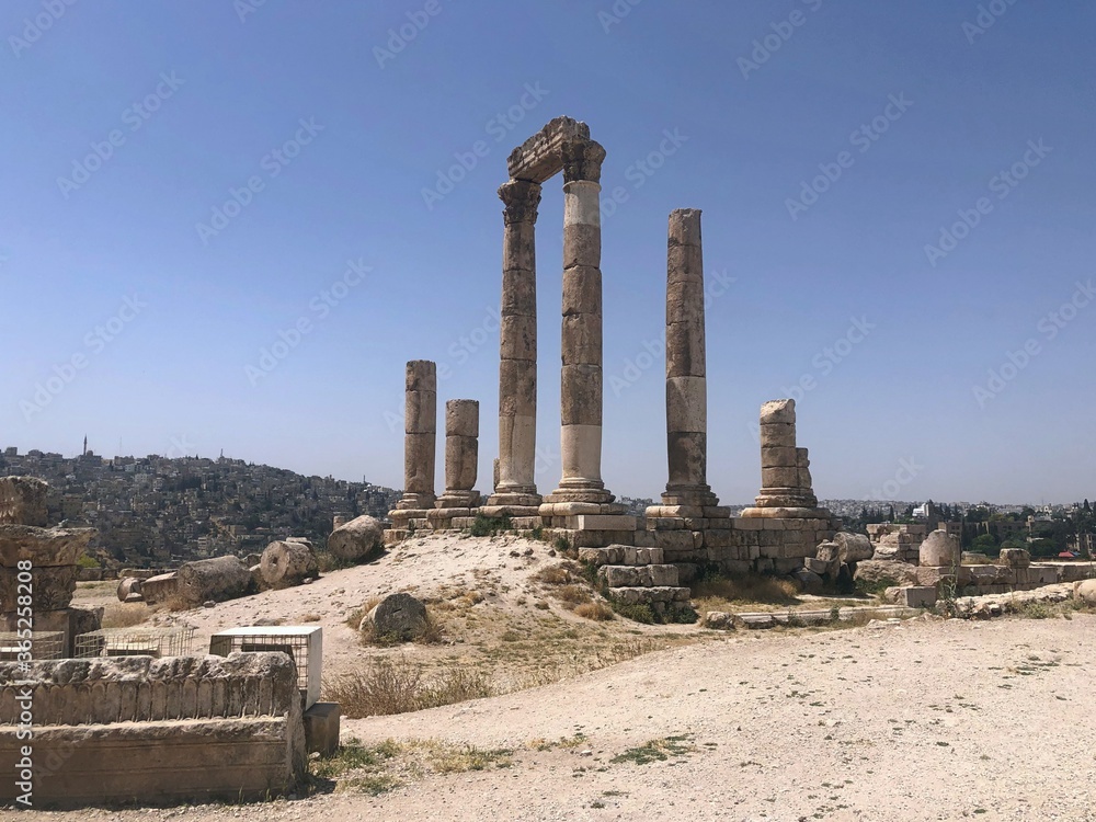 Fototapeta premium Turkey, Side. Ancient acropolis