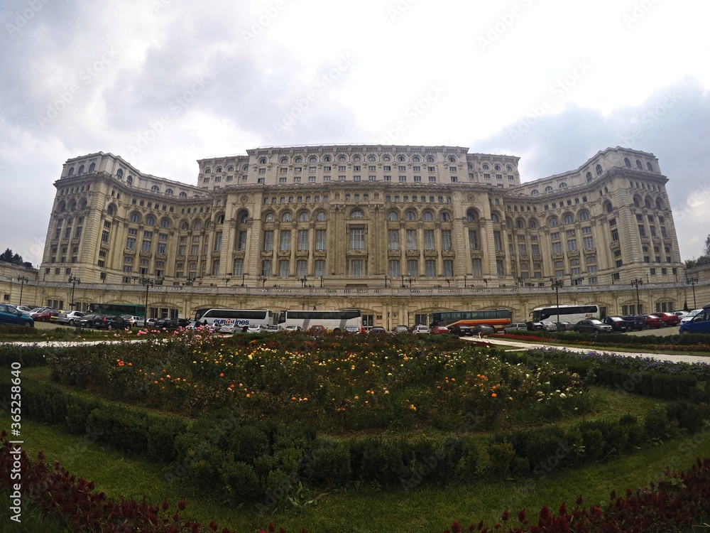 Naklejka premium Romania, Beautiful Architecture. Bucharest city