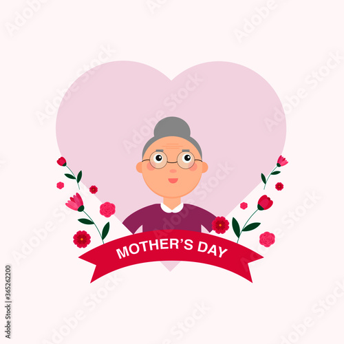 This is a cute card. Mother in the background.